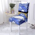 thumbnail image 3 of Funda de estilo de elementos europeos para silla de comedor, cubierta con patrón de flores para muebles de comedor, fundas para sillas para el hogar Stuhlbezug, 3 of 5