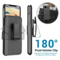 thumbnail image 3 of Njjex iPhone 11 / iPhone 11 Pro / iPhone 11 Pro Max Holster Case, Combo Shell & Holster Case Slim Shell with Built-in Kickstand Swivel Belt Clip Holster for Apple iPhone 11 Pro Max (2019), 3 of 9