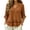 Orange, variant on Womens 3/4 Sleeve V Neck Shirts Solid Color Ruffle leeve Blouses Casual Loose Fit Tunic Tops Fall Comfy Lounge Tops White XL