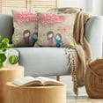 thumbnail image 5 of Ambesonne Love Throw Pillow Cover 2 Pack, 6 Years Together Words, 20", Multicolor, 5 of 5