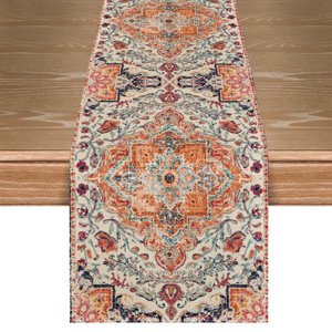 Sm:)e Boho Farmhouse Table Runner 13 x 72 Inch