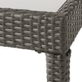 thumbnail image 6 of Cortez Outdoor Wicker Loveseat and Coffee Table with Cushions, Gray and Light Gray, 6 of 14