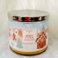 thumbnail image 4 of Bath and Body Works Merry Cookie 3 Wick Scented Candle New with Lid, 4 of 7