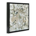 thumbnail image 3 of Stupell Industries Chickadee Birds on Branches Botanical & Floral Painting Black Floater Framed Canvas Art Print Wall Art, 18 x 18, 3 of 9