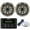 Silver-Grills, variant on Kicker Weather-Resistant Marine Bluetooth USB RCA Stereo Receiver Bundle Combo with 1 Pair (QTY 2) 6.5" 2-Way 195W Max Coaxial Marine Speakers w/ White Grilles, 50-Ft 16-Gauge Speaker Wire, Antenna