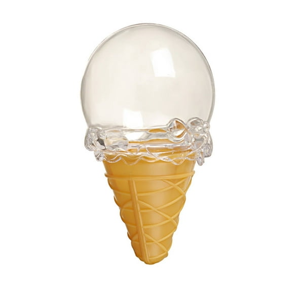 6pcs Créatif Forme de Cône de Crème Glacée Boîte en Plastique Transparent