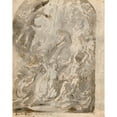 thumbnail image 2 of Franz Xaver Wagenschön 12x14 Gold Ornate Wood Frame and Double Matted Museum Art Print Titled - Martyrdom of Saint Judas Thaddaus (1760-1770), 2 of 4