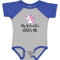thumbnail image 3 of Inktastic Godmother Loves Me Unicorn Girls Girls Baby Bodysuit, 3 of 5