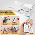 thumbnail image 7 of for Lexus Key Fob Cover with Metal Braided Rope Keychain, Upgraded Soft Case for ES LC LS (2018-2022), GX UX (2019-2022), NX/RC (2022) (4 buttons) Fob Shell, 7 of 7