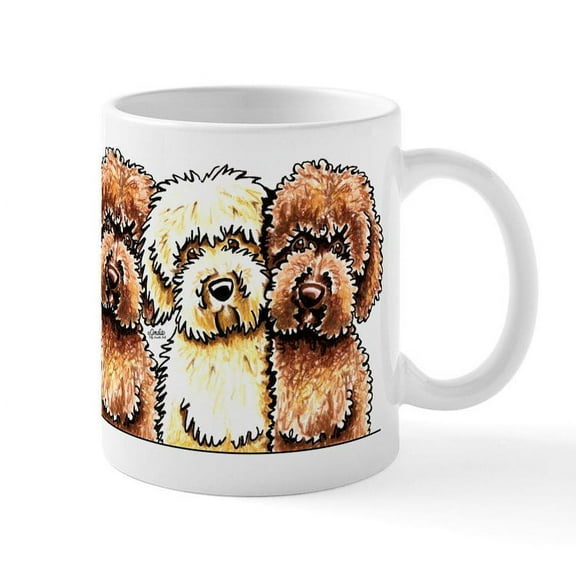 CafePress - Yellow Chocolate Labradoodle Mug - 11 oz Ceramic Mug - Novelty Coffee Tea Cup