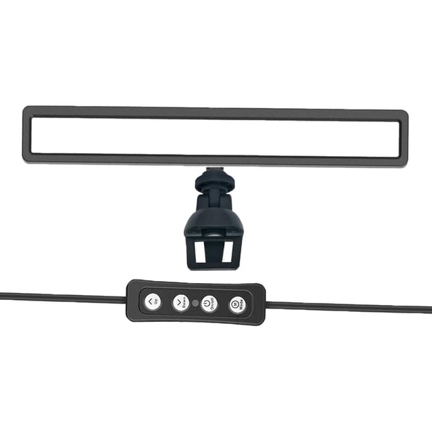 Barra de lámpara de pantalla de monitor de computadora LED, interruptor de botón pulsador de lámpara de tarea USB Atenuación automática Luz Yotijar Barra de luz de pantalla de computadora