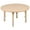 Natural, variant on Flash Furniture Wren 33'' Round Green Plastic Height Adjustable Activity Table