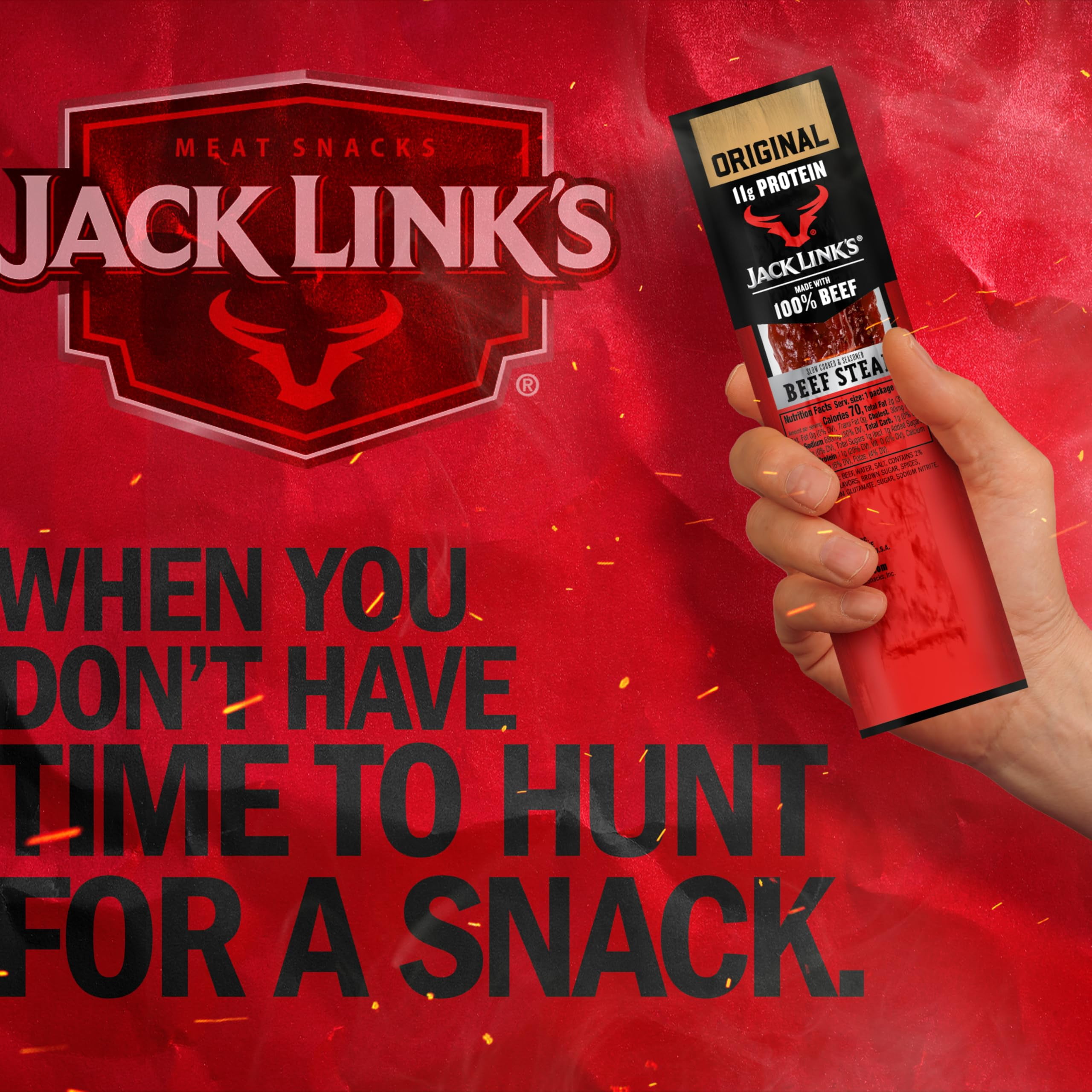 Jack Link's Original Beef Steaks, 1 Oz, 12 Ct