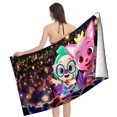 thumbnail image 4 of PINKFONG Toalla de playa de secado rápido con diseño temático, regalo para mujeres y niñas, ideal para cumpleaños, fans, amantes de la música, uso en la playa o al aire libre,78*160cm, 4 of 6