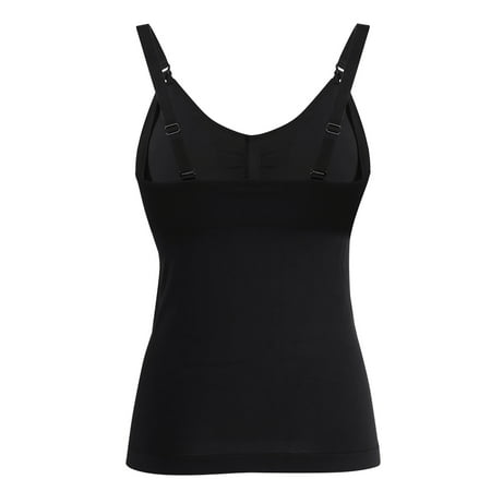 

Breastfeeding Top Nursing Top Maternity Top Breastfeeding Vest Slim Breastfeeding Top With Built In Nursing Maternity Vest Undershirt Black XL