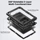 thumbnail image 3 of Funda para Samsung Galaxy Tab A11 Plus de 11 pulgadas (2025) y A9 Plus de 11 pulgadas (2023), resistente, a prueba de golpes, con soporte giratorio de 360° y correa de mano/bandolera., 3 of 9