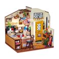 thumbnail image 1 of Kit de casa en miniatura para hacer mismo, kit de casa de muñecas, decoraciones con luces LED, kits de modelos de minicasas, kit de muebles en Cocina, 1 of 8