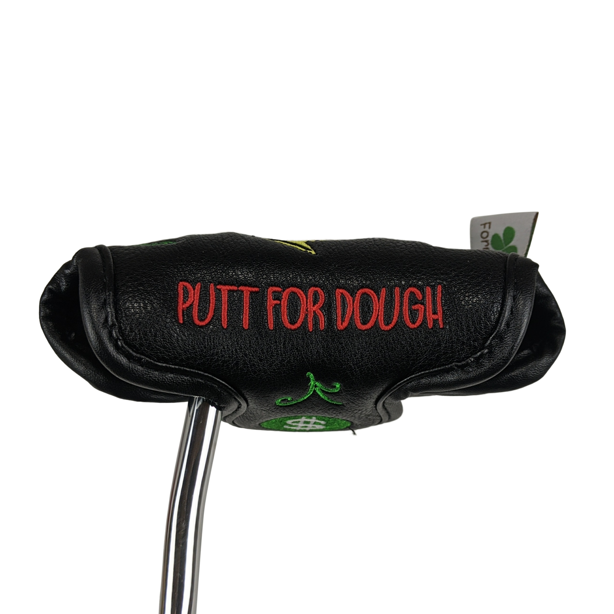 Foretra – Putt for Dough / Money Maker - Black Golf Putter Headcover Quality PU Leather Magnetic Closure for Mallet Style Putters Like Scotty Cameron Odyssey TaylorMade Ping