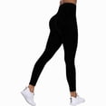 thumbnail image 2 of Celsior Compression Leggings 3D Full Length Buttery Soft Yoga Pants 3D Anti Cellulite Leggings for Women Workout Yoga Pants Tummy Control Compression Pants No Front Seam Leggings Black M, 2 of 6