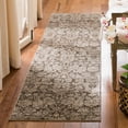 thumbnail image 2 of SAFAVIEH Vintage Wilford Damask Runner Rug, Brown/Cream, 2'2" x 8', 2 of 6