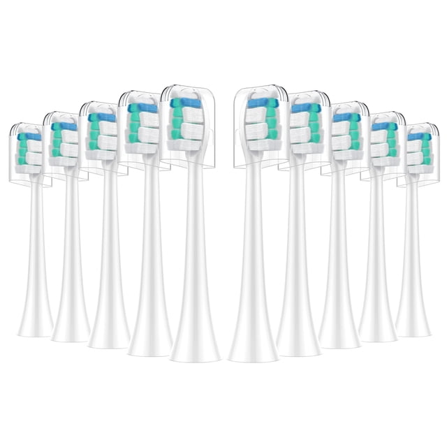 Replacement Toothbrush Heads for Philips Sonicare:10 Pack Soft Replacement Electric Brush Head C2 Compatible with Phillips Sonicare DiamondClean ProtectiveClean EasyClean FlexCare HealthyWhite Co