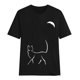 thumbnail image 1 of Gibobby Camiseta de manga corta para mujer Tops Camisa Estampado Blusa estampado T Manga corta Mujer Moda Casual Mujer Blusa(Negro,CH), 1 of 3