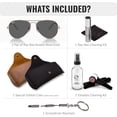 thumbnail image 2 of Ray-Ban RB3025 AVIATOR ROSE GOLD Pilot Shaped Non-Polarized Sunglasses for Men & Women - Includes Official RAYBAN Eyewear Kit - Ideal Formal & Casual Wear Sunglasses - Dark Grey Lens, 2 of 7