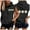 Black, variant on Sentmoon Hooded Sweatshirt Short Sleeve Loose Oversized Travel Outfit with Print with Pocket Drawstring Women's Clothes Summer Delightful for City Sightseeing in Fall Gray XL