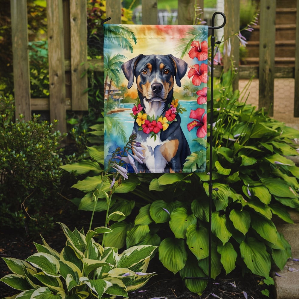 Catahoula Luau Garden Flag 11.25 in x 15.5 in