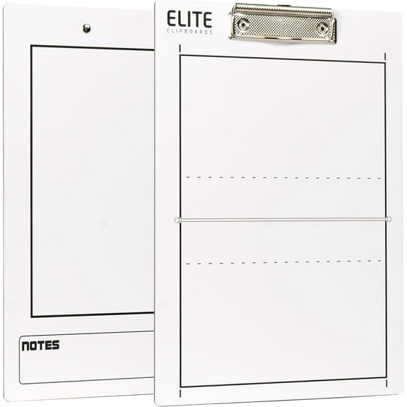 Elite Clipboards Volleyball White Dry Erase Coaches Clipboard