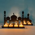 thumbnail image 4 of Candelabro de castillo plegable Eid Mubarak, luz Led de viento, decoración de escritorio, 4 of 5