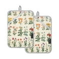 thumbnail image 7 of Yayeee Pot Holders Kitchen Heat Resistant with Pocket 7"x9.8" Cotton Oven Cooking Hot Pads, Red Floral, 7 of 7