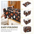 thumbnail image 4 of Foldable Fabric Storage Bin With Handle Collapsible Basket Box Storage With Lid Organizer Halloween Icons, 4 of 7