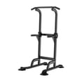 thumbnail image 2 of Dip Station Power Tower Stand Pull Up Bar Altura Ajustable Fitness Ejercicio Negro Sunnimix Tire hacia arriba de la barra, 2 of 8