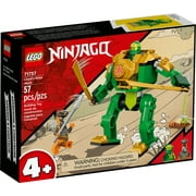 LEGO NINJAGO Lloyd’s Ninja Mech Battle Action Figure Toy 71757 for Kids, Boys and Girls Ages 4 plus with Snake Figure and Minifigure, Gifts for Preschoolers
