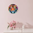 thumbnail image 3 of 10 Inch Wall Clock Battery Operated Silent Clock Decorative for Office, Kitchen, Outdoor, Living Room，Colorful Tiger Head Beautiful Art, 3 of 4