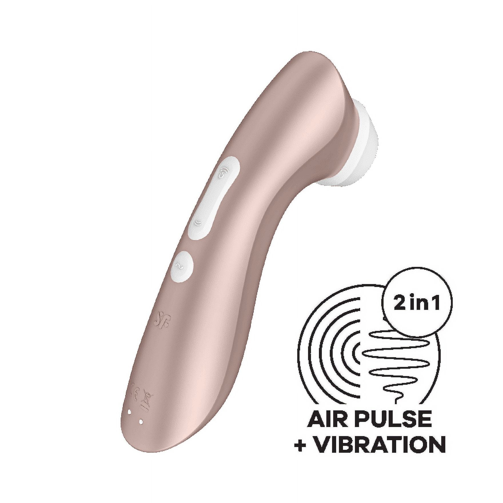Satisfyer Pro 2+ Air-Pulse Clitoris Stimulating Vibrator - Non-Contact Clitoral Sucking Pressure-Wave Technology & Vibration, Waterproof, Rechargeable (Rose Gold)