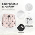 thumbnail image 6 of Lsque Cute Panda Printed Women's Running Shorts with Liner Pockets,Elastic Quick Dry Workout Athletic Gym Yoga Shorts,Womens High Waist Shorts-Large, 6 of 9