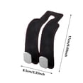 thumbnail image 2 of 2pcs Leather Car Seat Headrest Hooks with Phone Holder, Multifunctional Backseat Organizer Hanger, Durable Storage Hook for Wallets, Bags & Purse, Easy Install Auto Accessory for Car Interior, Black, 2 of 5