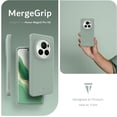 thumbnail image 2 of TUDIA MergeGrip Honor Magic 6 Pro Case 5G 2024 Dual layer Grip Heavy Duty - Green Lily, 2 of 7