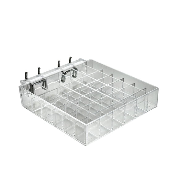 Azar Displays 225551 36-Compartment Tray - square slot .75" Diameter, 2-Pack