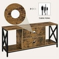 thumbnail image 5 of Yaheetech 55in TV Stand TV Console Table Cabinet with Storage for TV up to 65 inch , Rustic Brown, 5 of 7