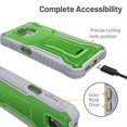 thumbnail image 3 of FITO For Moto G Power 2021 Case, Phone Case with Screen Protector and Kickstand (Green), 3 of 6