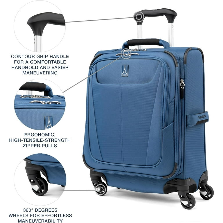 Maxlite Softside Expandable Carry on Luggage with Spinner