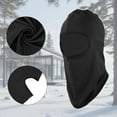 thumbnail image 4 of Unique Bargains 1 Pc Ice Silk Solid Color Balaclava Face Mask Black, 4 of 5