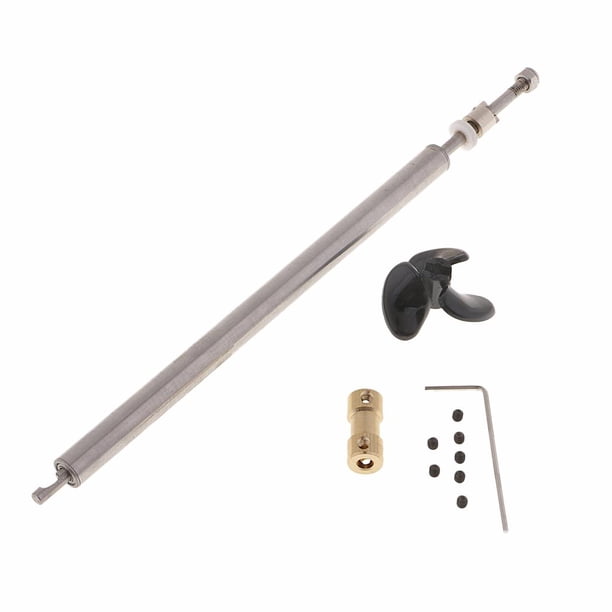 Piezas para modelo de barco RC: eje de transmisión de 20 cm, acoplador, hélice, manguito y juego de juntas.