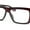 Brown - Clear, variant on Luxury Narrow Rectangle Designer Style Horn Rim Clear Lens Fashion Glasses Shiny Black