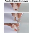 thumbnail image 4 of Staplers and Staples Set, MSDADA Acrylic Stapler with 1000 Pcs Staples, Staple Remover, Clear Acrylic Tape Holder with Tape, Office Accessories, Office Supplies Stationary Set(Rose Gold), 4 of 5