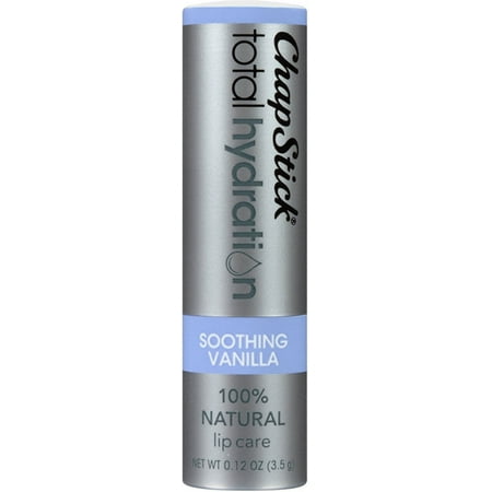 ChapStick Total Hydration Lip Balm, Soothing Vanilla 0.12 oz (Pack of 2)