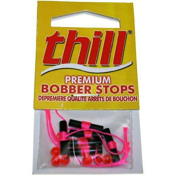 Thill Premium Bobber Stops for Fishing Floats, Hot Pink, 6 Pack